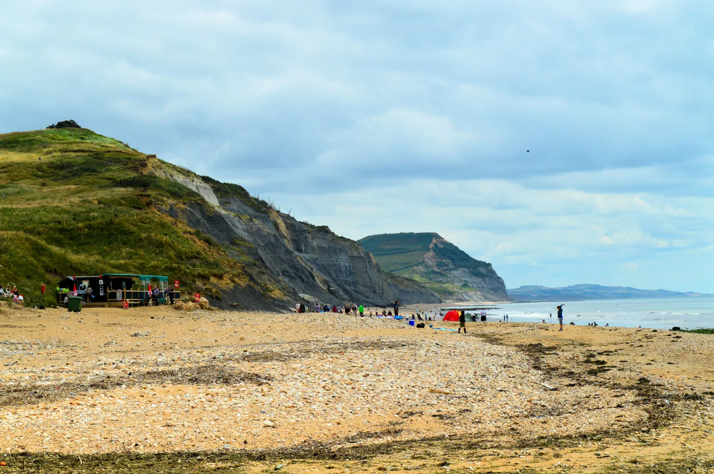 East Beach, Charmouth, one of the Dorset beaches open to dogs all year