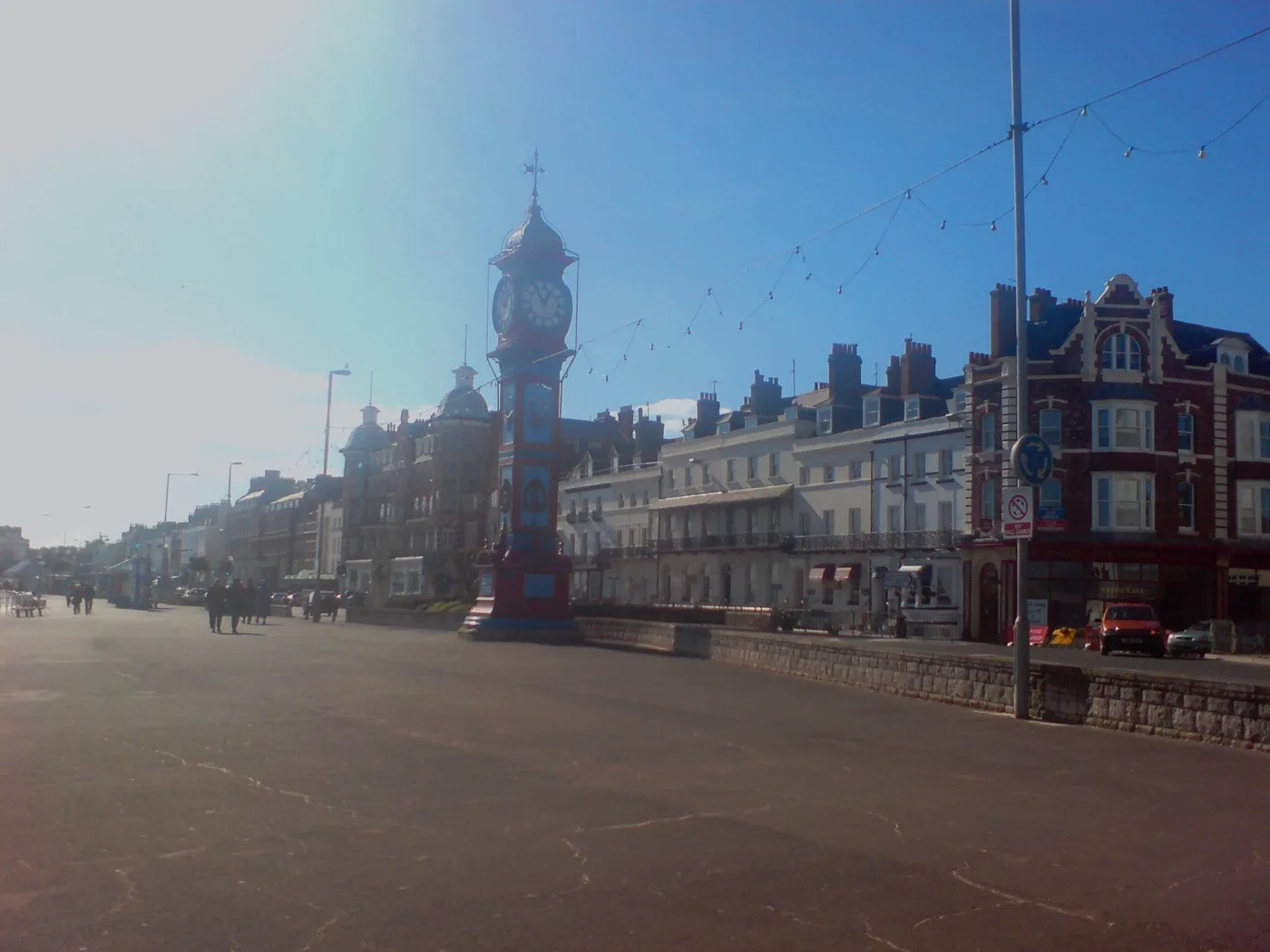 Weymouth's Esplanade. The town council's bonfire and fireworks are on the beach below it on Thursday 5 November, from 7.30pm.