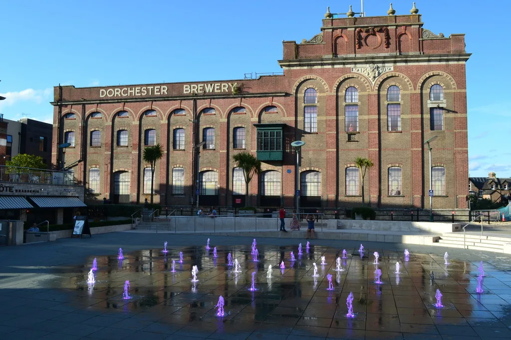 Brewery Square, Dorchester, where the Christmas skating rink is built each winter.