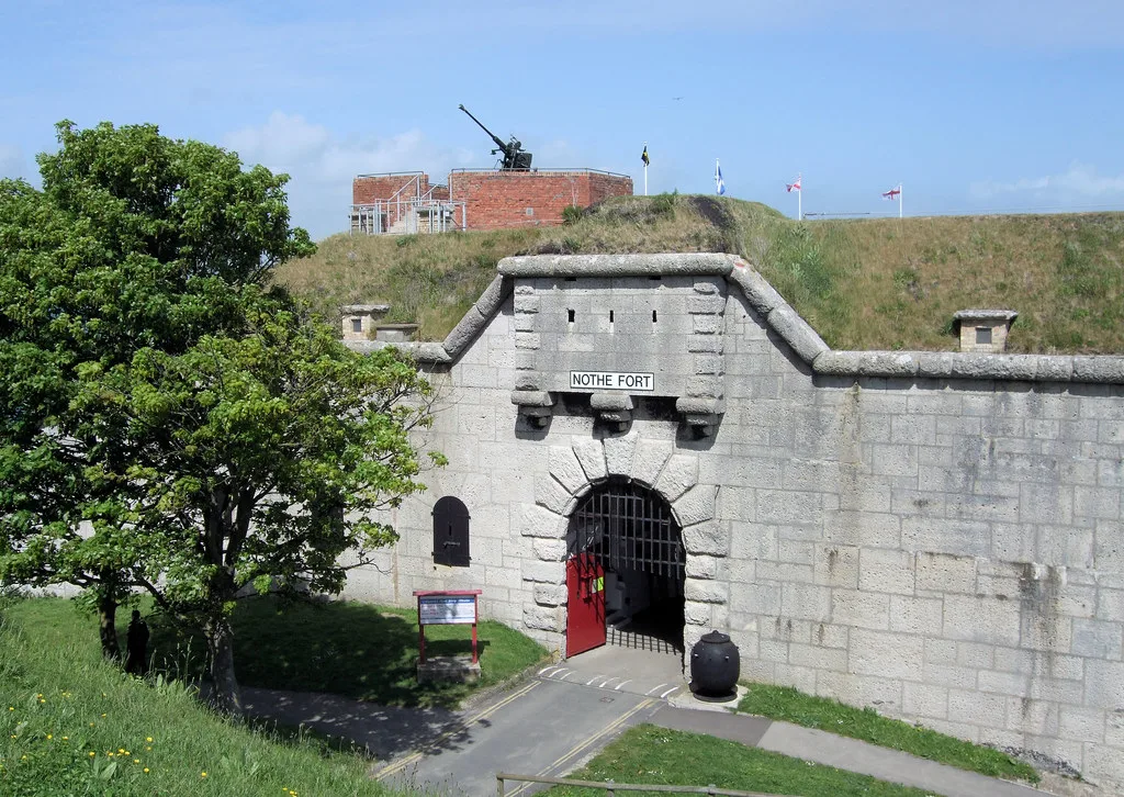 The entrance to Nothe Fort in Weymouth, a finalist for large visitor attraction of the year at the 2026 Dorset Tourism Awards.