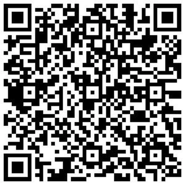 The QR code the church supplied with its press release, which opens its SumUp donation page